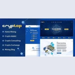 CrypTop - ICO Landing and CryptoCurrency WordPress Theme