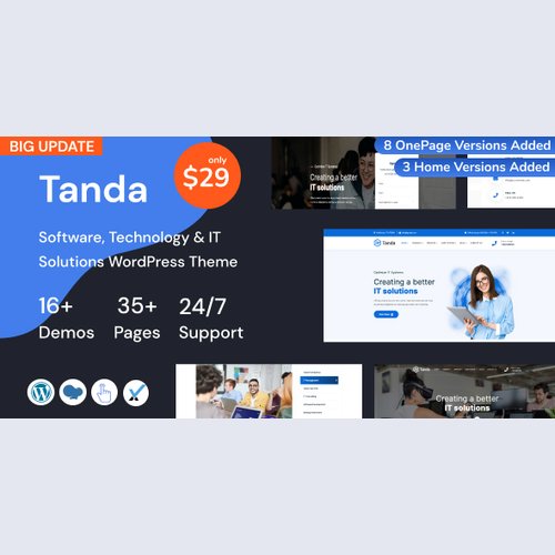 Tanda - Technology & IT Solutions WordPress Theme