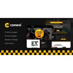 Conexi - Taxi Booking Service WordPress Theme + RTL