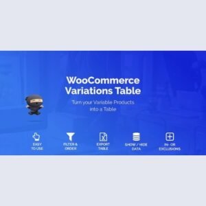 WooCommerce Variations Table