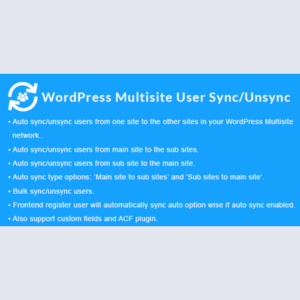 WordPress Multisite User Sync/Unsync v1.5.0