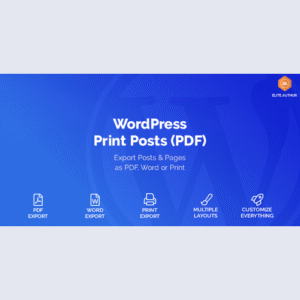 WordPress Print Posts & Pages (PDF) v1.5.4