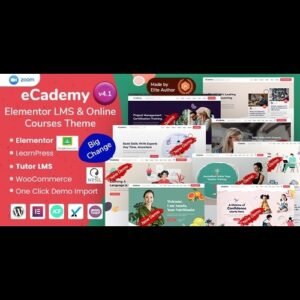 eCademy - Elementor LMS & Online Courses Theme