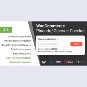 WooCommerce Pincode/ Zipcode Checker