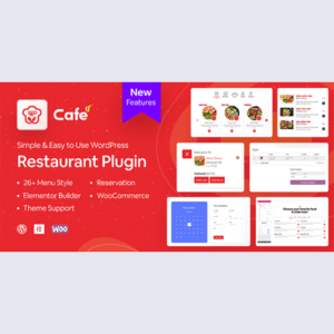 WP Cafe - Restaurant Reservation, Food Menu & Food Ordering for WooCommerce