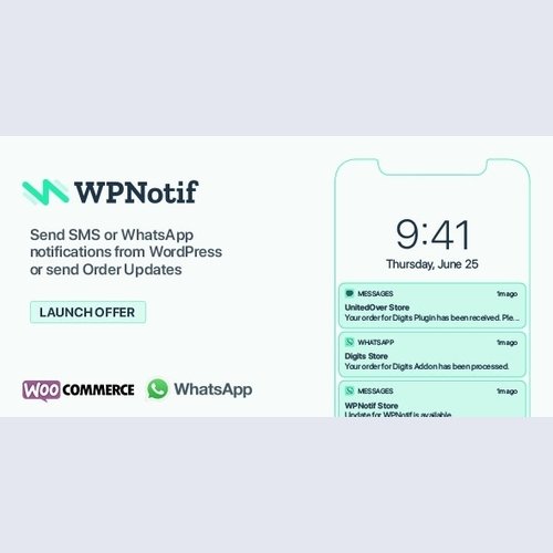 WPNotif - WordPress SMS & WhatsApp Notifications